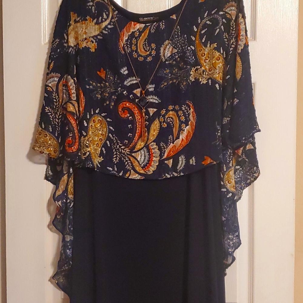 Glamor Nights Dress with attached necklace